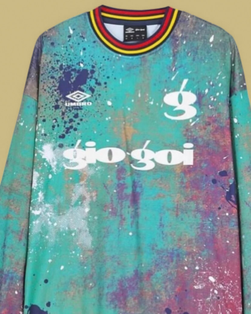 Splatter Jersey, Teal Multi